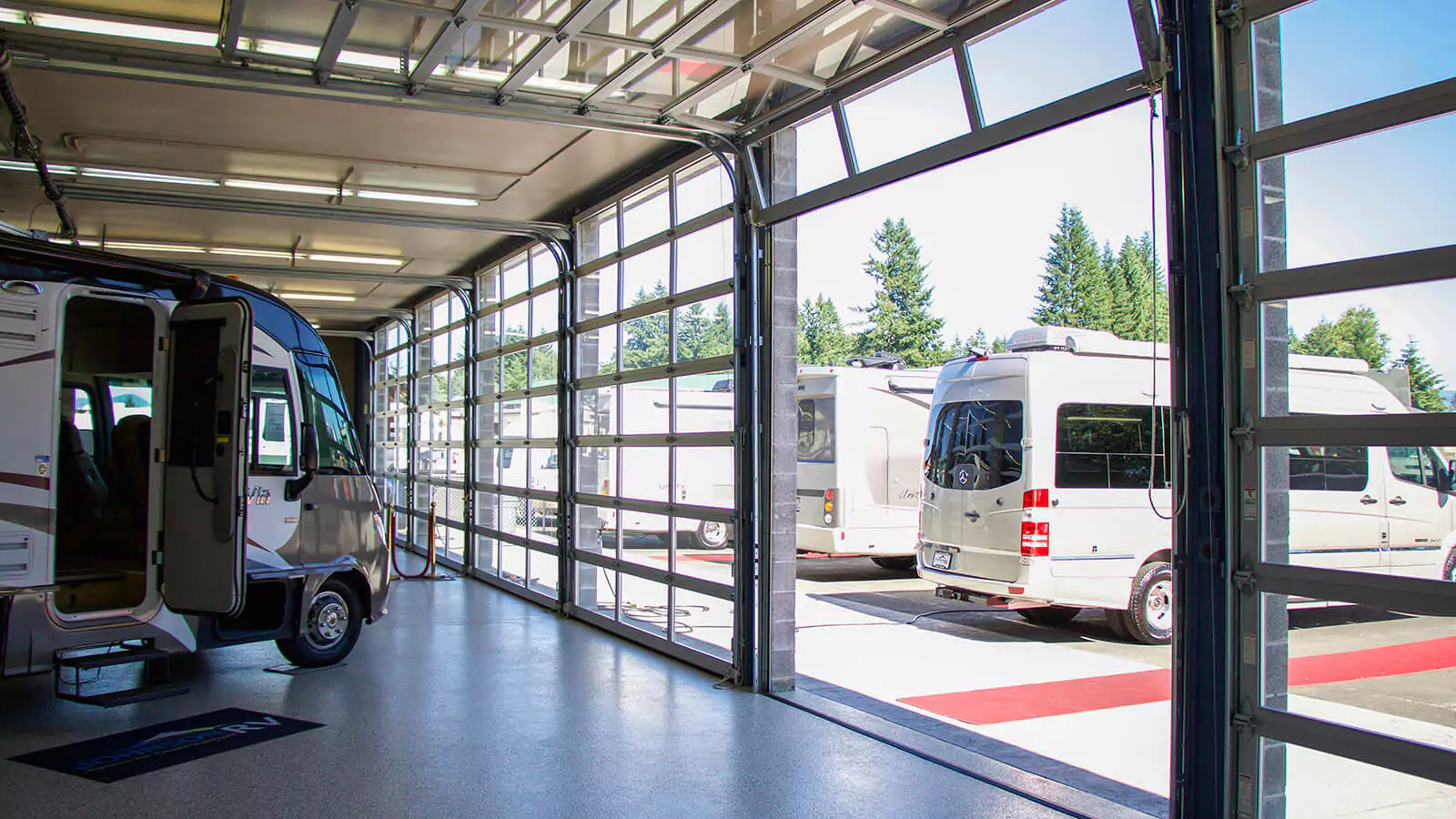 Aluminum Glass Garage Door